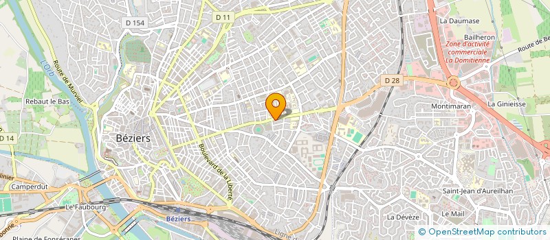 localisation de l'entreprise PIERRE AUGE à BEZIERS