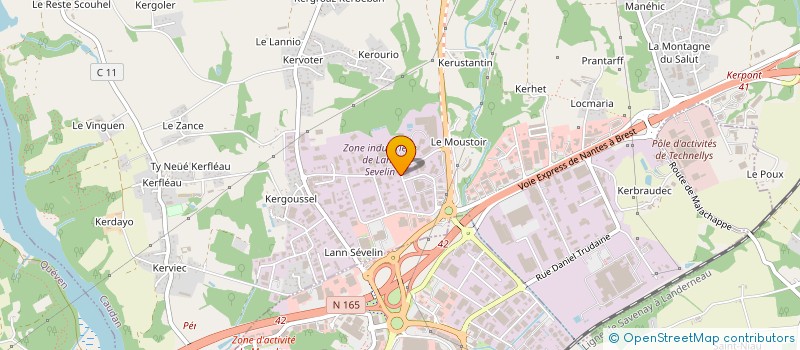 localisation de l'entreprise PIERRE AUTOS  CAUDAN