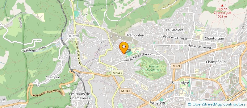 localisation de l'entreprise PIERRE AUVERGNE DISTRIBUTION  CLERMONT-FERRAND