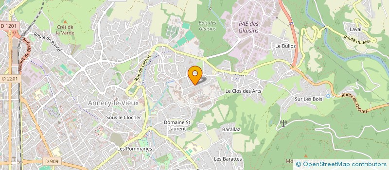localisation de l'entreprise PIERRE AVENIR FINANCES à ANNECY
