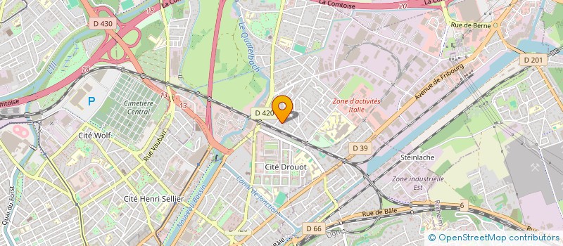 localisation de l'entreprise PIERRE BAAS SARL  ILLZACH