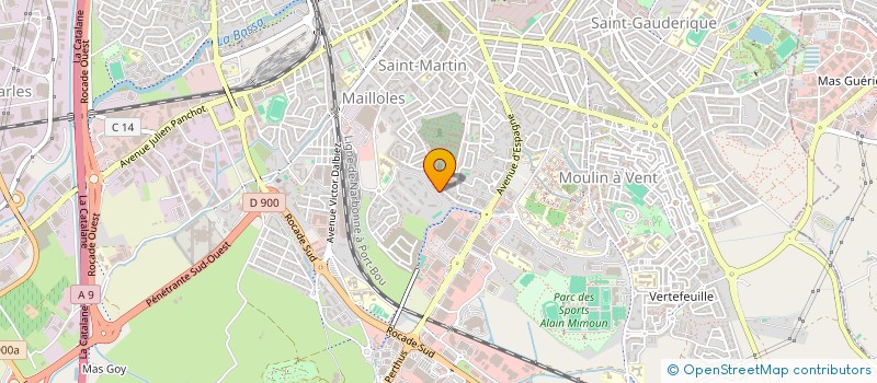 localisation de l'entreprise PIERRE BAILLY  PERPIGNAN