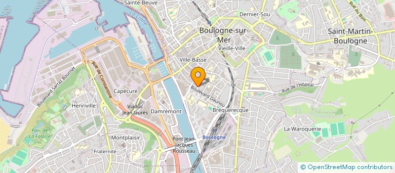 localisation de l'entreprise PIERRE BERR FRANCE EXPORT  BOULOGNE-SUR-MER