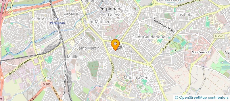 localisation de l'entreprise PIERRE BERTRAND IMMOBILIER  PERPIGNAN