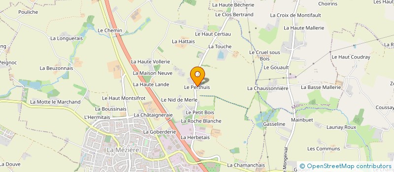 localisation de l'entreprise PIERRE BLANCHE  LA MEZIERE