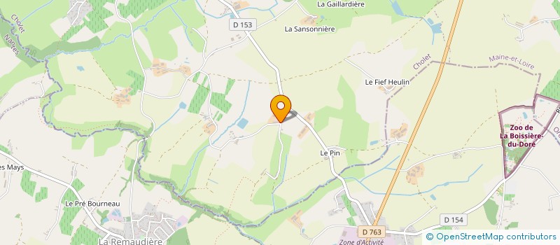 localisation de l'entreprise PIERRE BLANCHE à OREE D'ANJOU