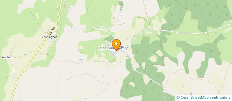 localisation de l'entreprise PIERRE BLANCHE  MAS-SAINT-CHELY