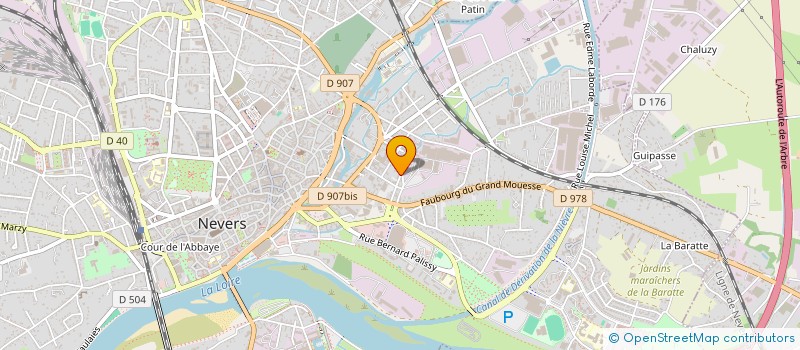 localisation de l'entreprise PIERRE BODIN SA à NEVERS