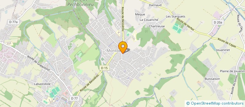 localisation de l'entreprise PIERRE BOIS ET TRADITION à MONTBERON