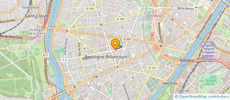 localisation de l'entreprise PIERRE BONNERRE PLV à BOULOGNE-BILLANCOURT