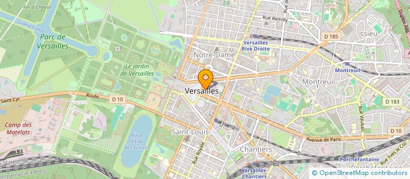 localisation de l'entreprise PIERRE BORTOLUSSI ET ASSOCIES à VERSAILLES