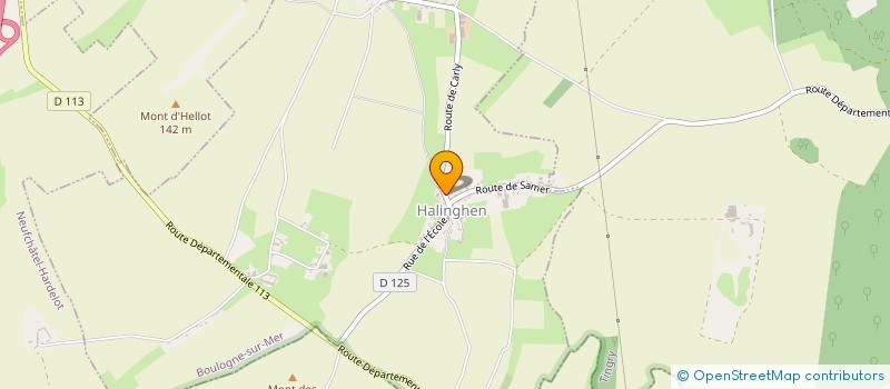 localisation de l'entreprise PIERRE BOUTOILLE  HALINGHEN