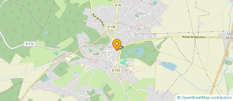 localisation de l'entreprise PIERRE BRAULT ET JACQUELINE DE SUPERVIELLE  MONTFORT-L'AMAURY