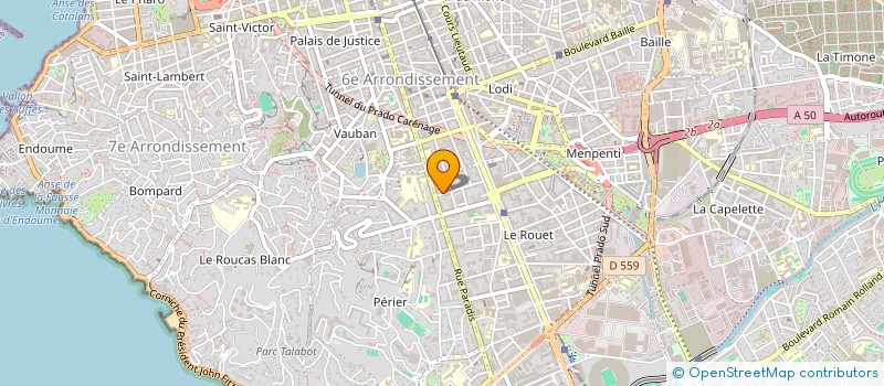localisation de l'entreprise PIERRE BRUHIN SA à MARSEILLE