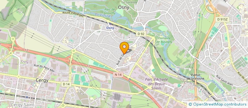 localisation de l'entreprise PIERRE BURLET à OSNY