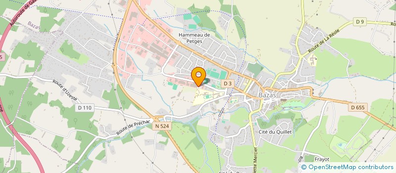 localisation de l'entreprise PIERRE CANTAU  LANGON