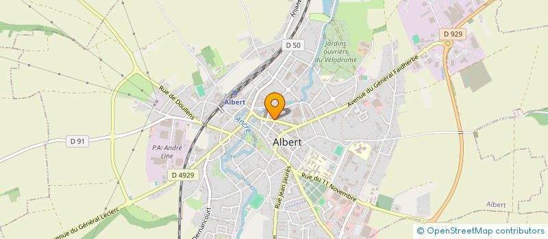 localisation de l'entreprise PIERRE CAPON ET ERIC MASSY  ALBERT