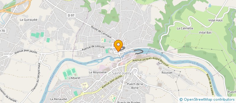 localisation de l'entreprise PIERRE CAUSSE  ARTHES