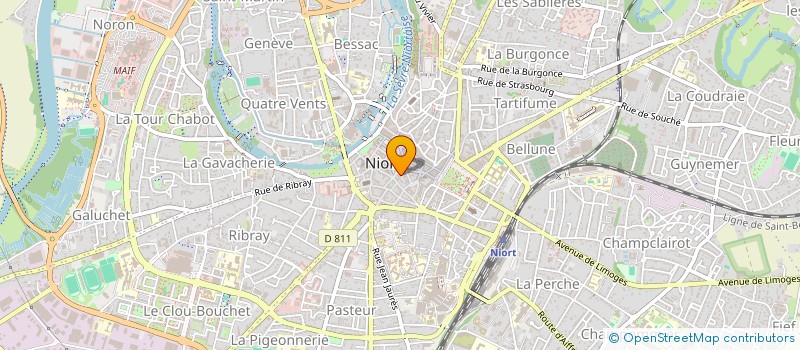 localisation de l'entreprise PIERRE CC2E  NIORT