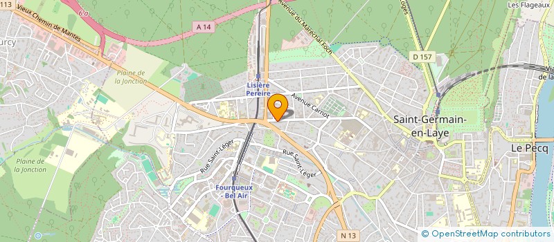 localisation de l'entreprise PIERRE CHAVALIER à SAINT-GERMAIN-EN-LAYE