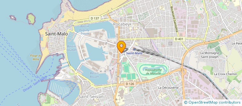 localisation de l'entreprise PIERRE CORDONNIER  SAINT-MALO