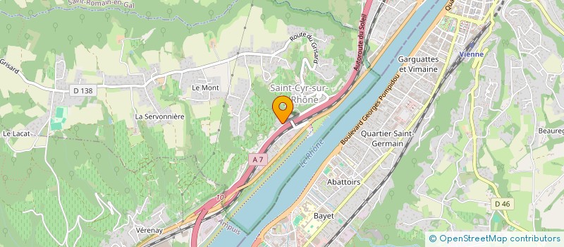 localisation de l'entreprise PIERRE CORNEILLE  SAINT-CYR-SUR-LE-RHONE