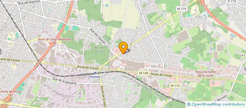 localisation de l'entreprise PIERRE COUVERTURE  BASSE-GOULAINE