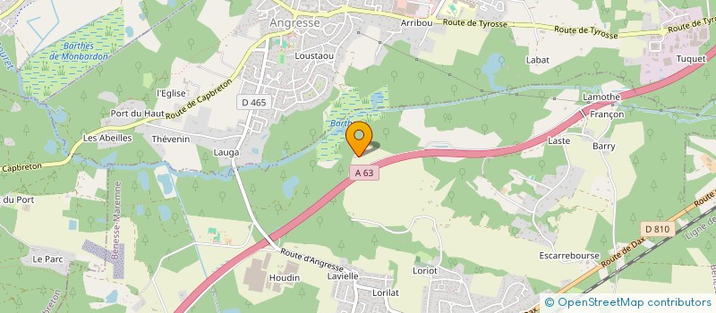 localisation de l'entreprise PIERRE D'AMBRE  BENESSE-MAREMNE