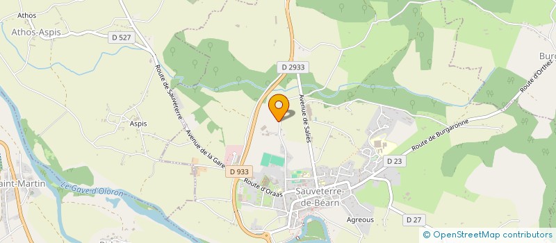 localisation de l'entreprise PIERRE D'EAU VIVE AQUITAINE à SAUVETERRE-DE-BEARN