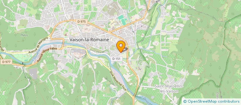 localisation de l'entreprise PIERRE D'OPALE  VAISON-LA-ROMAINE