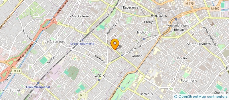 localisation de l'entreprise PIERRE DACGNIES à ROUBAIX