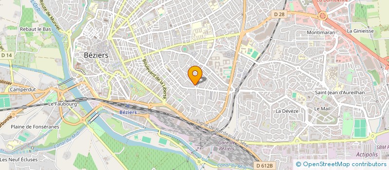 localisation de l'entreprise PIERRE DE CHARME  BEZIERS