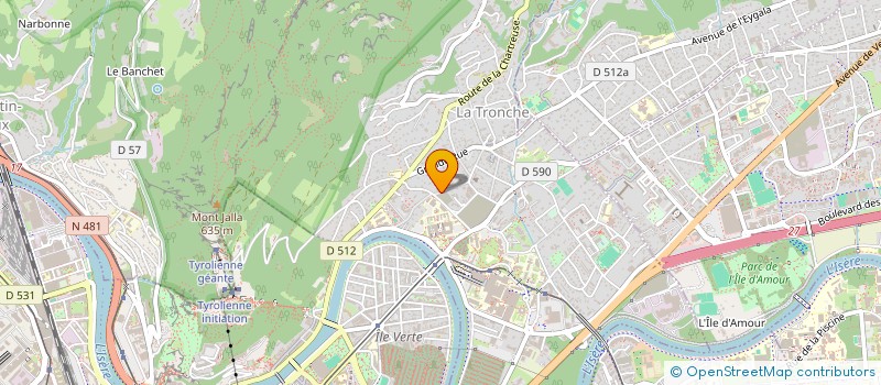 localisation de l'entreprise PIERRE DE FRANCE  LA TRONCHE