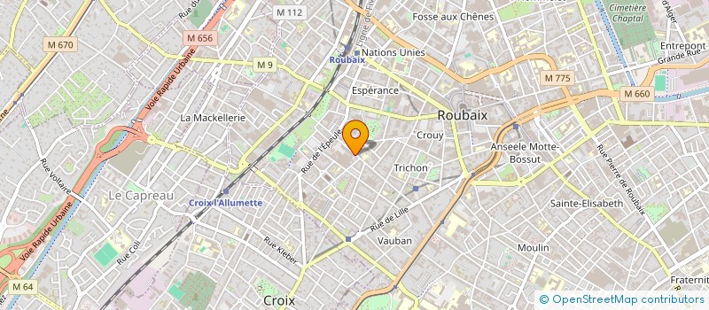localisation de l'entreprise PIERRE DE LUNE à ROUBAIX