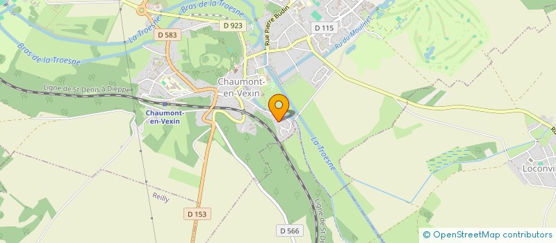 localisation de l'entreprise PIERRE DE LUNE  CHAUMONT-EN-VEXIN
