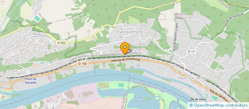 localisation de l'entreprise PIERRE DE LUNE  VAUX-SUR-SEINE