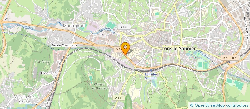 localisation de l'entreprise PIERRE DE MONTIGNER  LONS-LE-SAUNIER