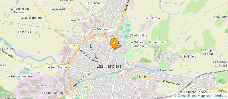 localisation de l'entreprise PIERRE DE TOUCHE à LES HERBIERS