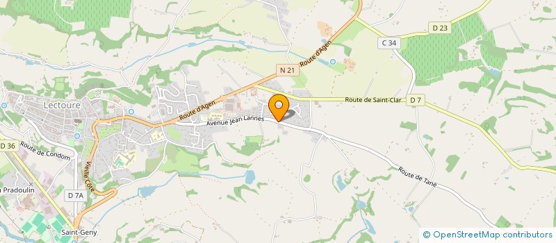 localisation de l'entreprise PIERRE DEBAS  LECTOURE