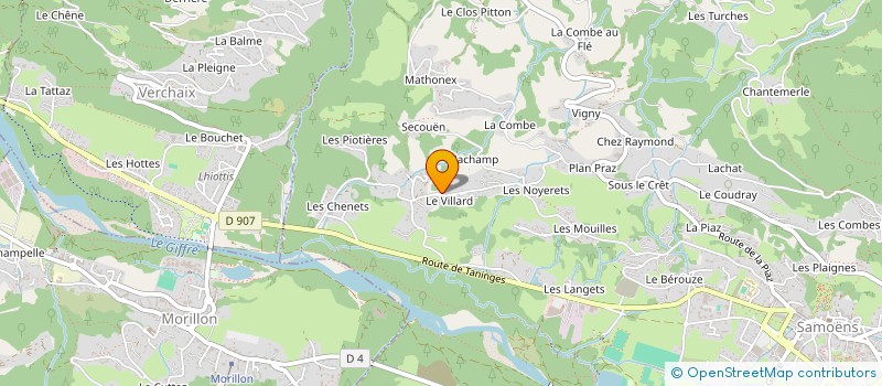 localisation de l'entreprise PIERRE DENARIE ET FILS à SAMOENS