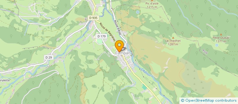 localisation de l'entreprise PIERRE DES ESCLOZES  CAMPAN