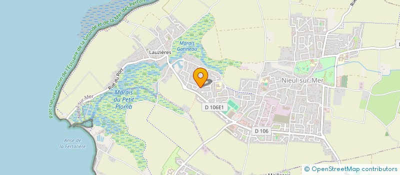 localisation de l'entreprise PIERRE DES LIONS  NIEUL-SUR-MER