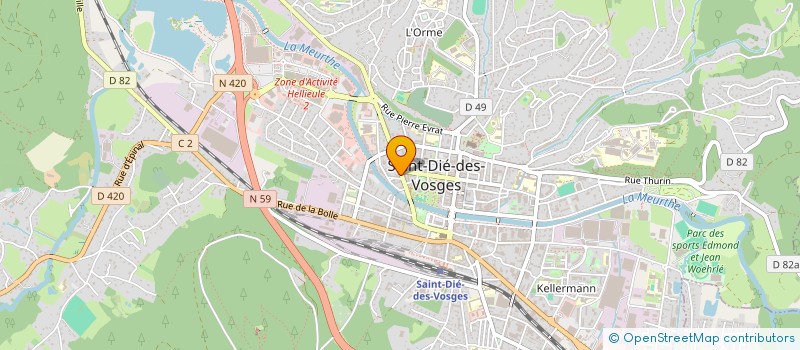 localisation de l'entreprise PIERRE DOMINIQUE ET JEAN MARC à SAINT-DIE-DES-VOSGES
