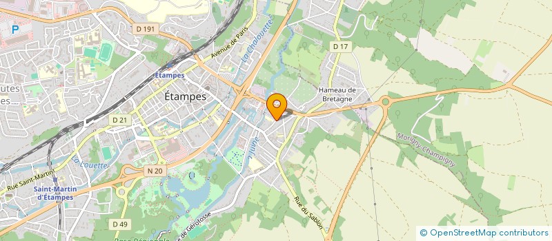 localisation de l'entreprise PIERRE-DORMANTS  ETAMPES