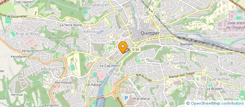 localisation de l'entreprise PIERRE DOS à QUIMPER