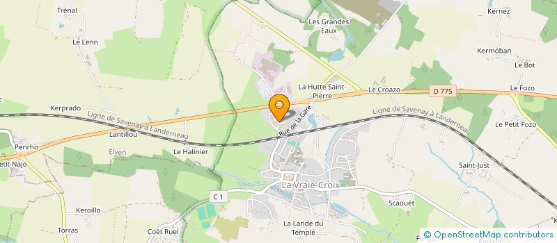 localisation de l'entreprise PIERRE DU MENHIR  SAINT-NOLFF