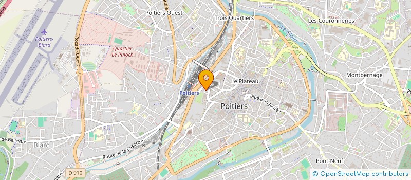 localisation de l'entreprise PIERRE DUREPAIRE ORGANISATION à POITIERS