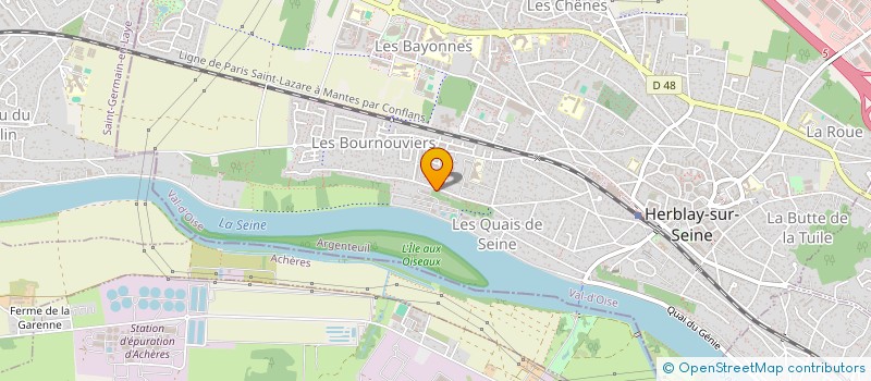 localisation de l'entreprise PIERRE DURIEUX ET MENGNAN ZHANG  HERBLAY-SUR-SEINE