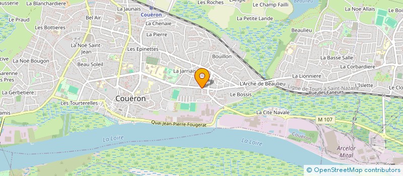 localisation de l'entreprise PIERRE'EAU à COUERON