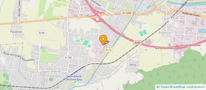 localisation de l'entreprise PIERRE ELEGANCE  SAINT-PIERRE-EN-FAUCIGNY